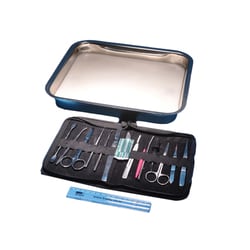 United Scientific Supplies&nbsp;United Scientific&trade; Dissecting Instruments and Tray, Deluxe Set of 14